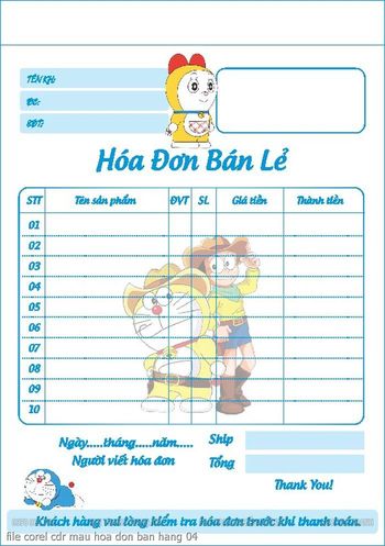 file corel cdr mau hoa don ban hang 04