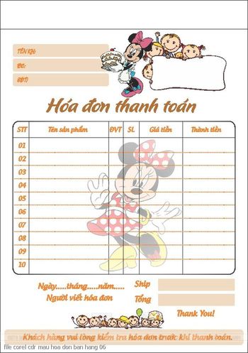 file corel cdr mau hoa don ban hang 06