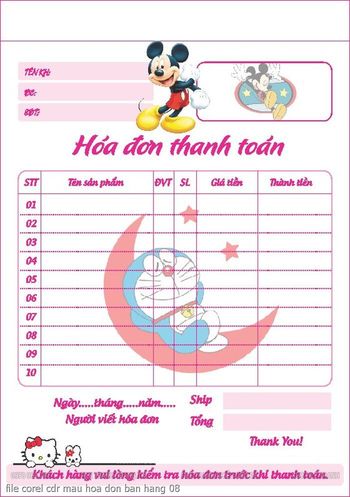 file corel cdr mau hoa don ban hang 08
