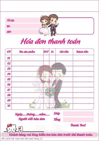file corel cdr mau hoa don ban hang 12