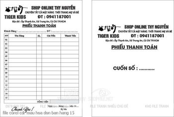 file corel cdr mau hoa don ban hang 15