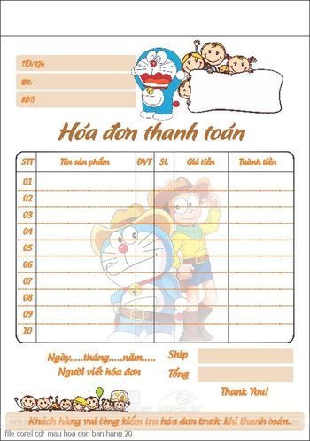 file corel cdr mau hoa don ban hang 20