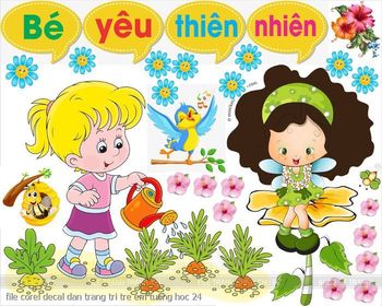 file corel decal dan trang tri tre em tuong hoc 24