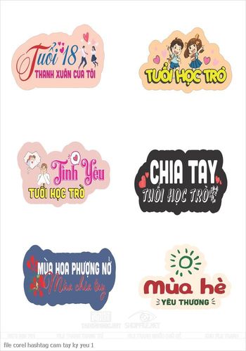 file corel hashtag cam tay ky yeu 1