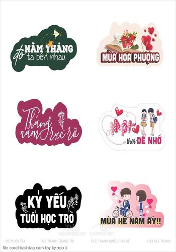 file corel hashtag cam tay ky yeu 5