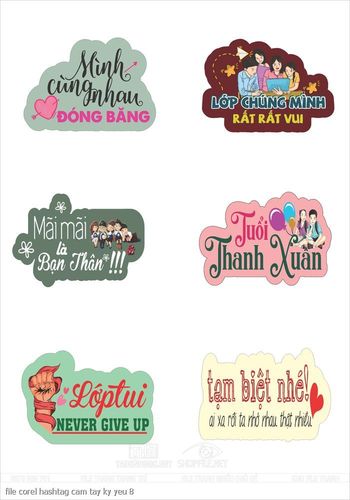 file corel hashtag cam tay ky yeu 8