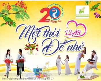 file corel phong nen backdrop ky niem hop lop 07