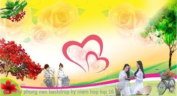 file corel phong nen backdrop ky niem hop lop 16
