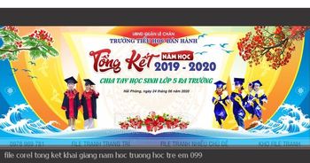 file corel tong ket khai giang nam hoc truong hoc tre em 099