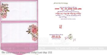 file corel vector thiep moi thiep cuoi dep 102