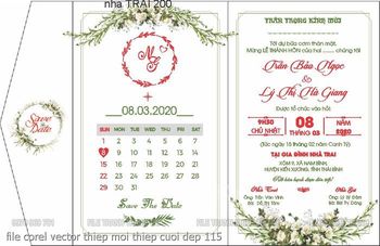 file corel vector thiep moi thiep cuoi dep 115