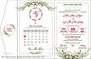 file corel vector thiep moi thiep cuoi dep 122