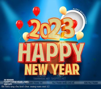 file hieu ung chu text chuc mung nam moi 12