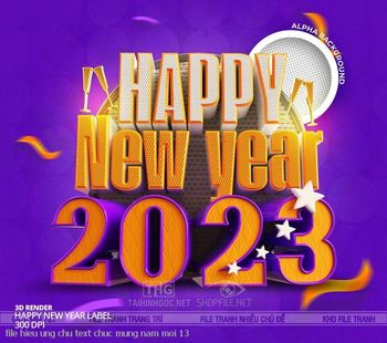 file hieu ung chu text chuc mung nam moi 13
