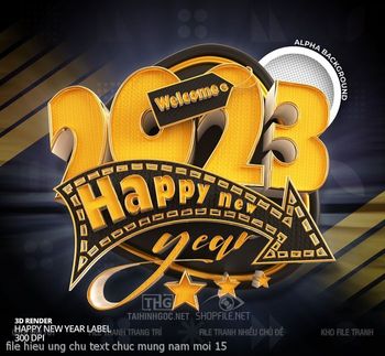 file hieu ung chu text chuc mung nam moi 15