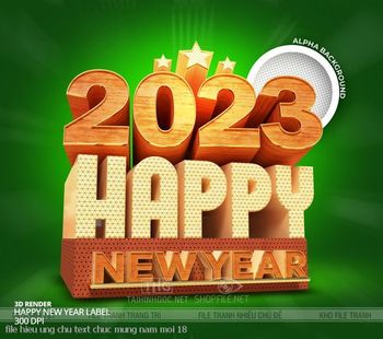 file hieu ung chu text chuc mung nam moi 18