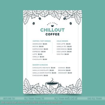 file menu thuc don ca phe coffee tra sua nha hang 106