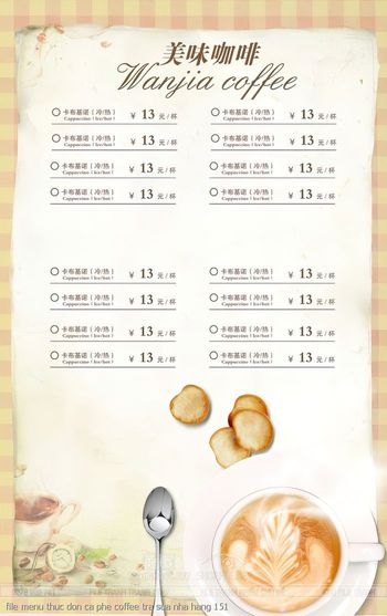 file menu thuc don ca phe coffee tra sua nha hang 151