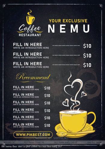 file menu thuc don ca phe coffee tra sua nha hang 167