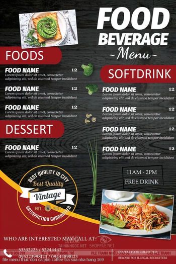 file menu thuc don ca phe coffee tra sua nha hang 169