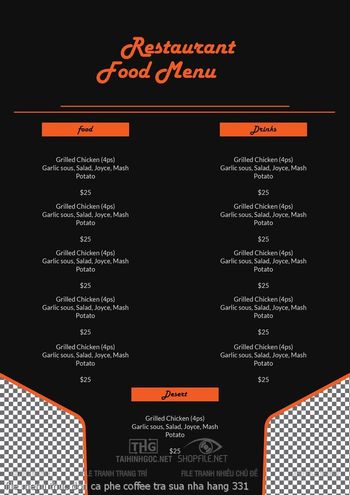 file menu thuc don ca phe coffee tra sua nha hang 331