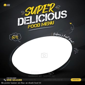 file poster banner am thuc an nhanh food 10