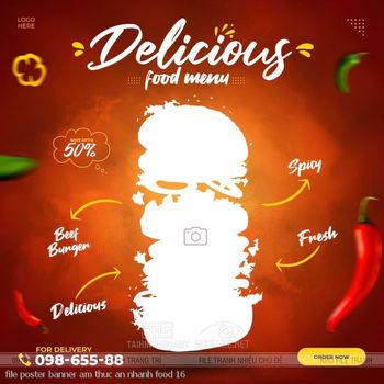 file poster banner am thuc an nhanh food 16