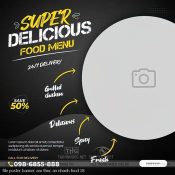 file poster banner am thuc an nhanh food 18