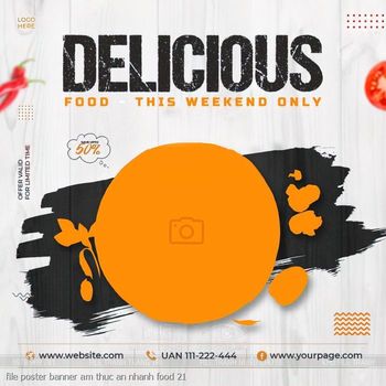 file poster banner am thuc an nhanh food 21