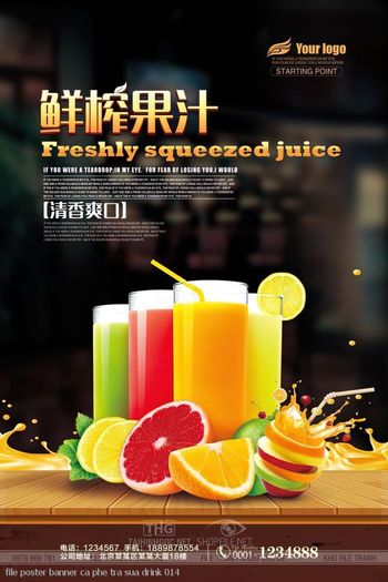 file poster banner ca phe tra sua drink 014