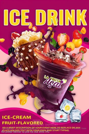 file poster banner ca phe tra sua drink 042