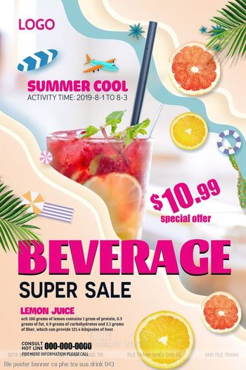 file poster banner ca phe tra sua drink 043