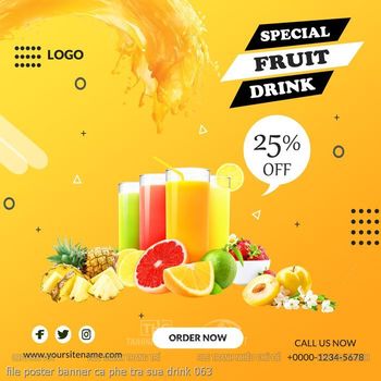 file poster banner ca phe tra sua drink 063