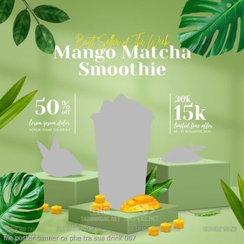 file poster banner ca phe tra sua drink 067