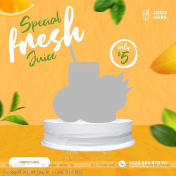 file poster banner ca phe tra sua drink 080