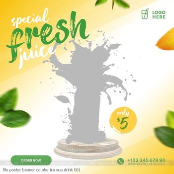 file poster banner ca phe tra sua drink 081