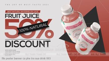 file poster banner ca phe tra sua drink 093
