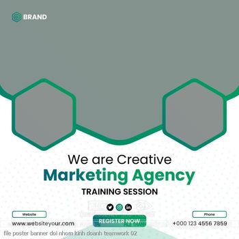 file poster banner doi nhom kinh doanh teamwork 02