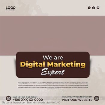 file poster banner doi nhom kinh doanh teamwork 05