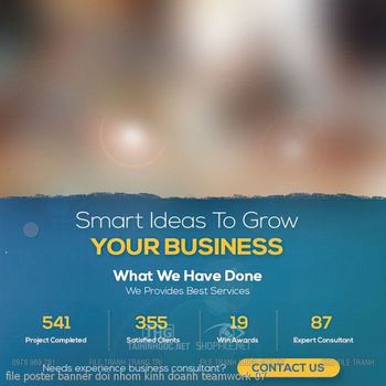 file poster banner doi nhom kinh doanh teamwork 07