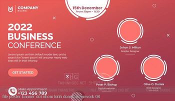 file poster banner doi nhom kinh doanh teamwork 08