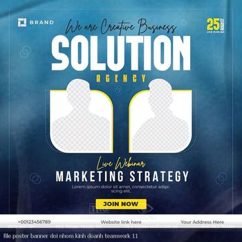 file poster banner doi nhom kinh doanh teamwork 11