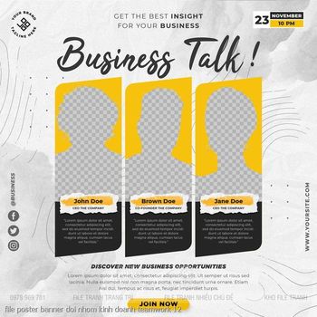 file poster banner doi nhom kinh doanh teamwork 12