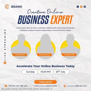 file poster banner doi nhom kinh doanh teamwork 17