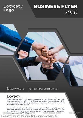 file poster banner doi nhom kinh doanh teamwork 18