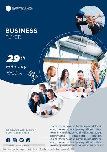 file poster banner doi nhom kinh doanh teamwork 19