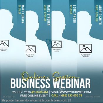 file poster banner doi nhom kinh doanh teamwork 23