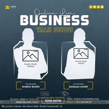 file poster banner doi nhom kinh doanh teamwork 24