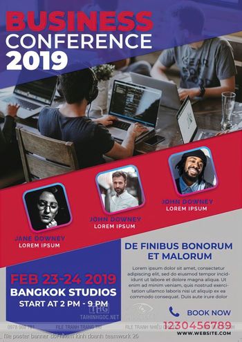 file poster banner doi nhom kinh doanh teamwork 26