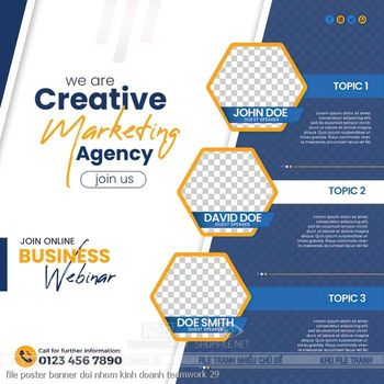file poster banner doi nhom kinh doanh teamwork 29
